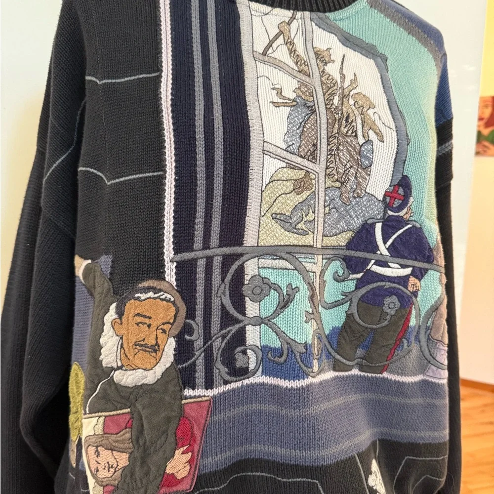 MIMI SPIRIT Mens Knit Sweater L Made In Italy 